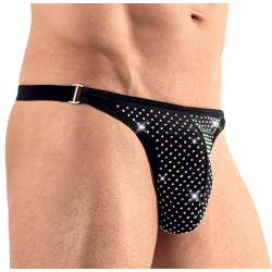 Svenjoyment String avec strass brillants ARTEMIS Noir